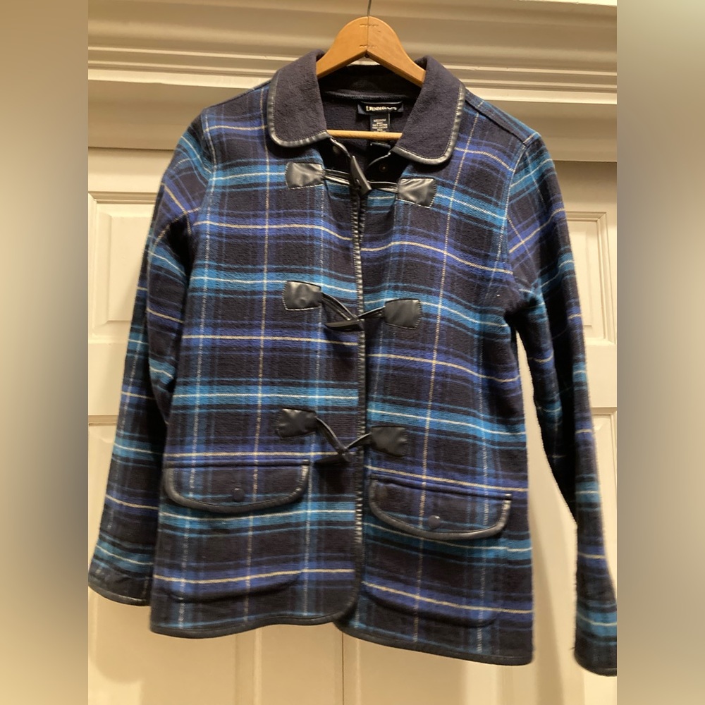 Denim&Co Blue Plaid Jacket